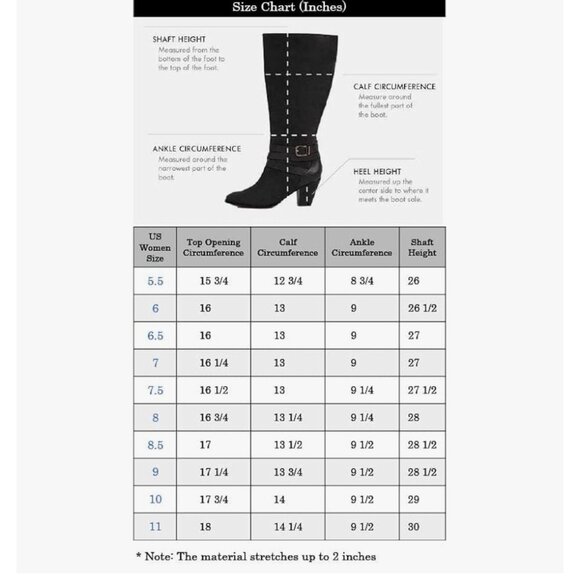 Women Over The Knee Thigh High Chunky Heel Long Stretch Boots Sexy Fall Black Su - Picture 7 of 7